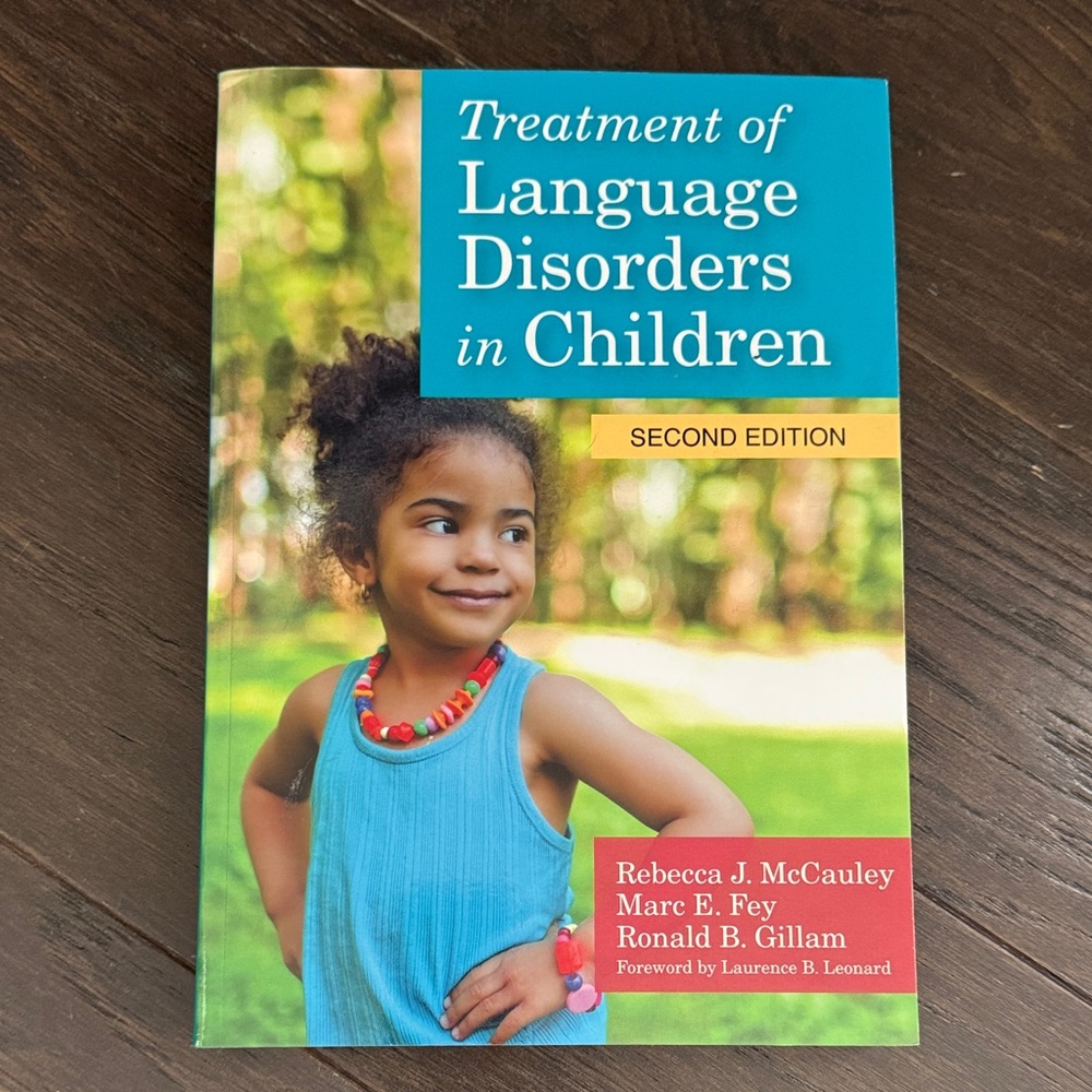 Treatment of Language Disorders in Children - Blue Cover